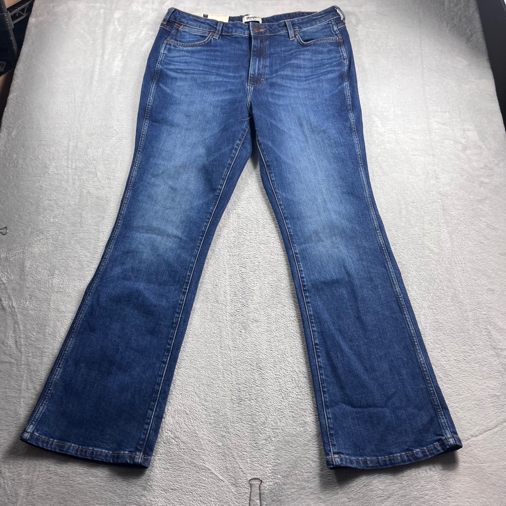 Wrangler Retro Bailey High Rise Bootcut Jeans Dark‎ Wash 35x32 NWT